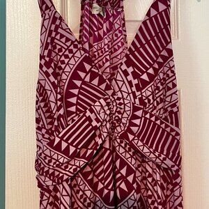 Raspberry colored Flowing dress size Large